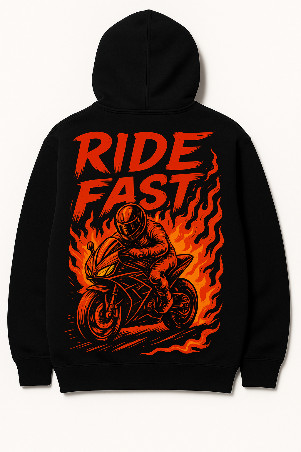 Ride Fast Custom Hoodie – Black