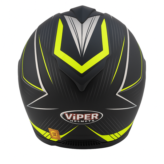 ViPER RS-V171 Full Face Sport Helmet – High-Vis Yellow & Black