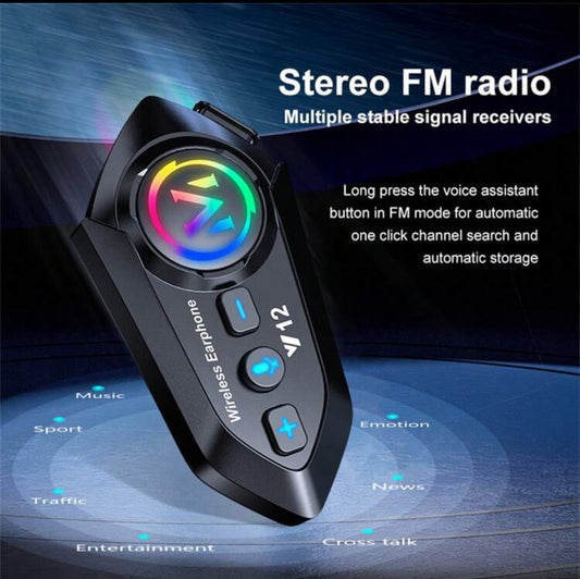 V12 Motorcycle Bluetooth System